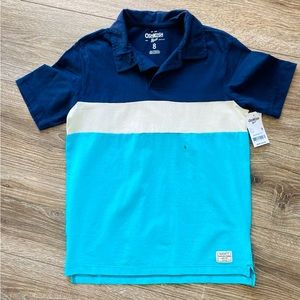 Oshkosh B’gosh Boys Blue and White Polo